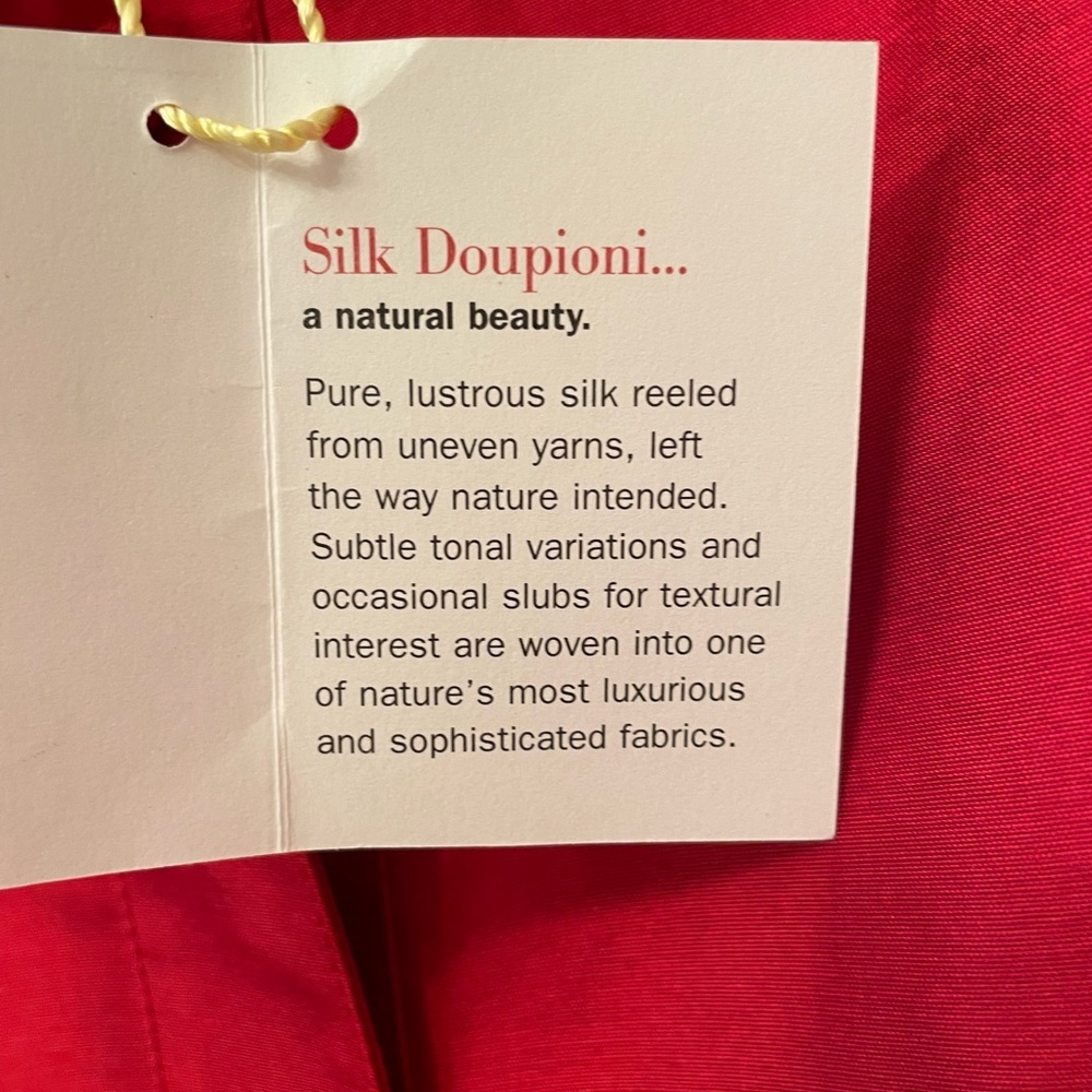 NWT Talbots Ruby Red Silk Jacket Elegant Cropped Cocktail Size 2 - Picture 9 of 9
